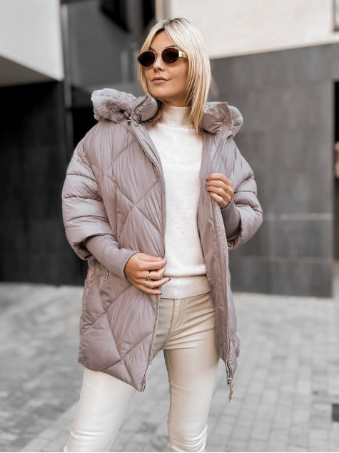 FurHood Women's Hooded Coat