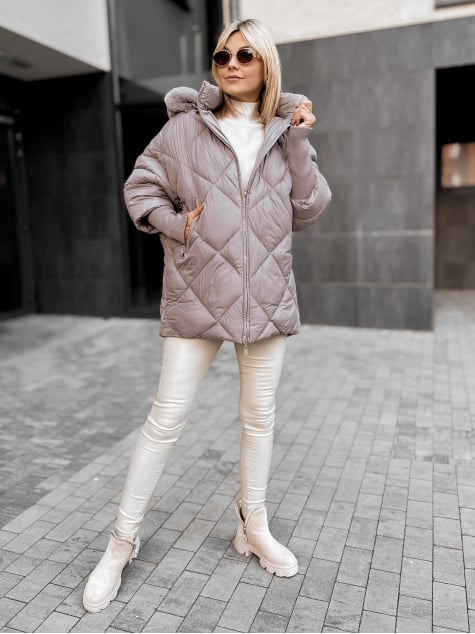 FurHood Women's Hooded Coat