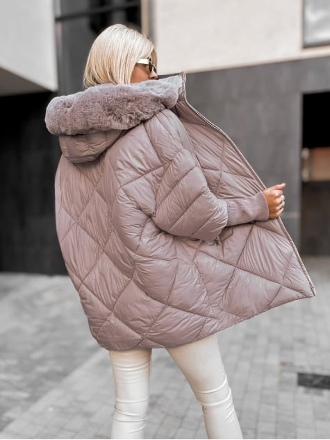 FurHood Women's Hooded Coat